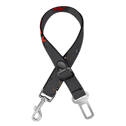Little Ladybird Pattern Print Dog Seat Belt