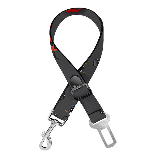 Little Ladybird Pattern Print Dog Seat Belt
