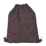 Little Ladybird Pattern Print Drawstring Bag