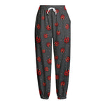 Little Ladybird Pattern Print Fleece Lined Knit Pants