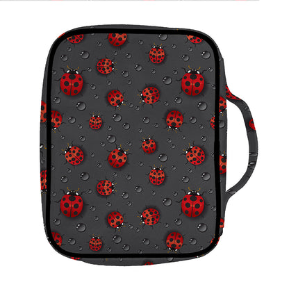Little Ladybird Pattern Print Front Pocket Bible Bag