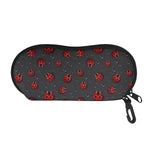 Little Ladybird Pattern Print Glasses Case
