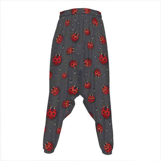 Little Ladybird Pattern Print Hammer Pants