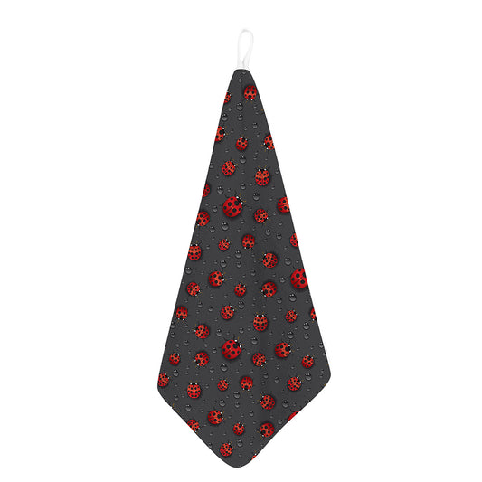 Little Ladybird Pattern Print Hand Towel