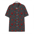 Little Ladybird Pattern Print Hawaiian Shirt