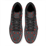Little Ladybird Pattern Print High Top Leather Sneakers