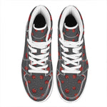 Little Ladybird Pattern Print High Top Leather Sneakers