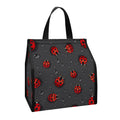 Little Ladybird Pattern Print Insulated Lunch Tote