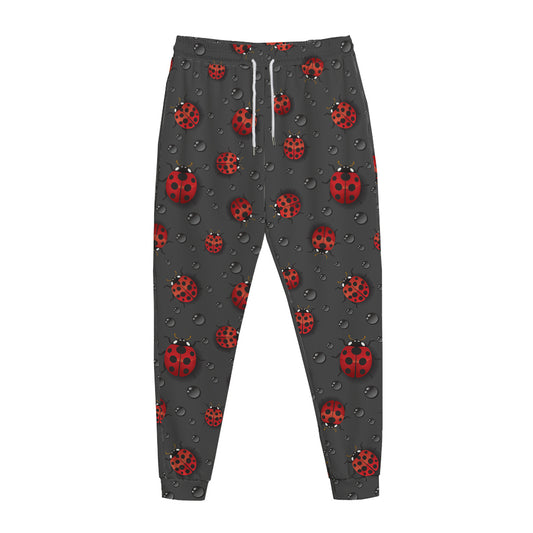 Little Ladybird Pattern Print Jogger Pants