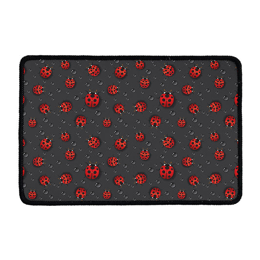 Little Ladybird Pattern Print Kitchen Mat