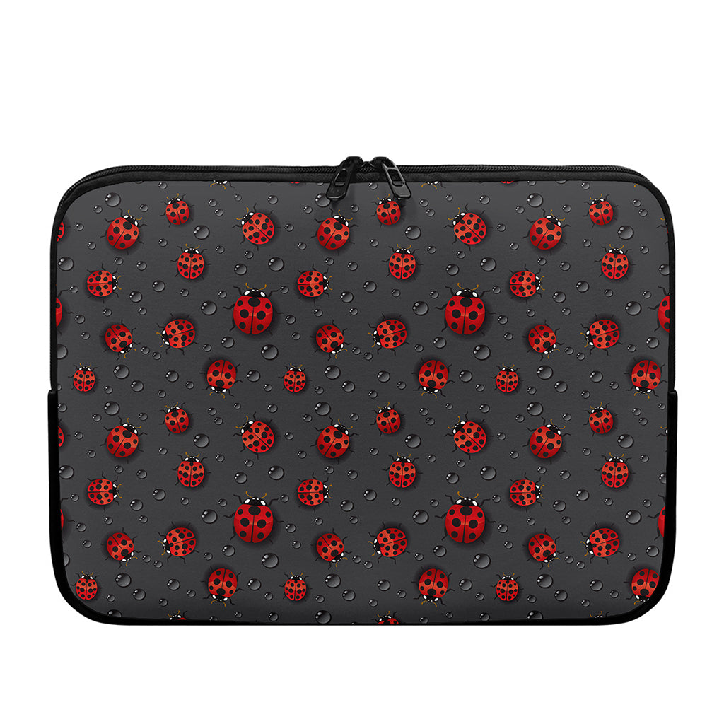 Little Ladybird Pattern Print Laptop Sleeve
