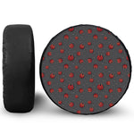 Little Ladybird Pattern Print Leather Spare Tire Cover
