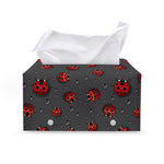 Little Ladybird Pattern Print Leather Tissue Box Cover