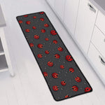 Little Ladybird Pattern Print Long Kitchen Mat