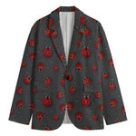 Little Ladybird Pattern Print Men's Blazer