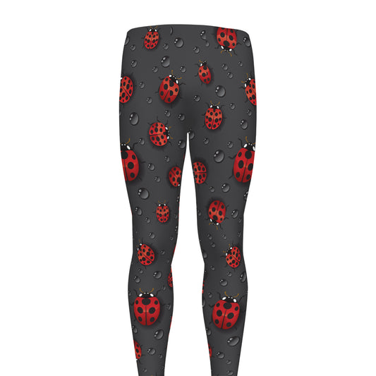 Little Ladybird Pattern Print Men's leggings