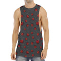 Little Ladybird Pattern Print Men's Muscle Tank Top