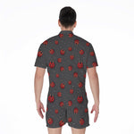 Little Ladybird Pattern Print Men's Rompers