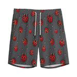 Little Ladybird Pattern Print Men's Sports Shorts