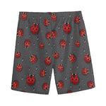 Little Ladybird Pattern Print Men's Sports Shorts