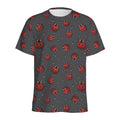 Little Ladybird Pattern Print Men's Athletic T-Shirt