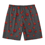 Little Ladybird Pattern Print Men's Swim Trunks