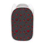 Little Ladybird Pattern Print Mesh Laundry Hamper
