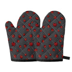 Little Ladybird Pattern Print Oven Mitts