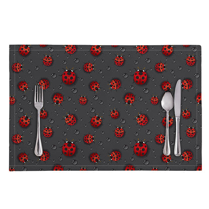 Little Ladybird Pattern Print Placemat