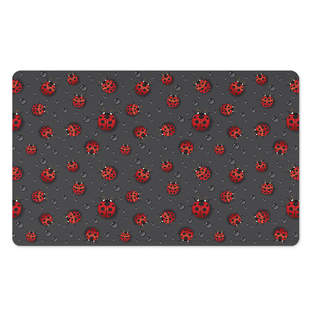 Little Ladybird Pattern Print Polyester Doormat