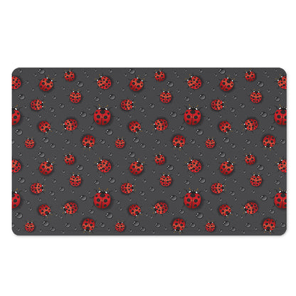 Little Ladybird Pattern Print Polyester Doormat