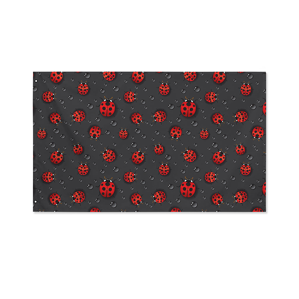 Little Ladybird Pattern Print Polyester Flag