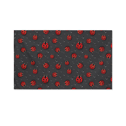 Little Ladybird Pattern Print Polyester Flag