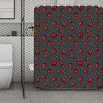 Little Ladybird Pattern Print Polyester Shower Curtain