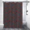 Little Ladybird Pattern Print Premium Shower Curtain