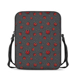 Little Ladybird Pattern Print Rectangular Crossbody Bag