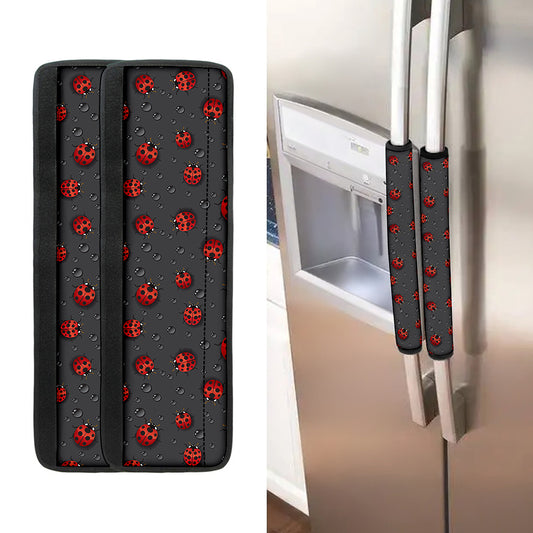 Little Ladybird Pattern Print Refrigerator Handle Covers