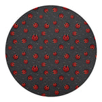 Little Ladybird Pattern Print Round Blanket