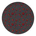 Little Ladybird Pattern Print Round Floor Mat