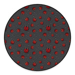 Little Ladybird Pattern Print Round Floor Mat