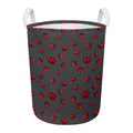 Little Ladybird Pattern Print Round Laundry Basket
