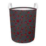 Little Ladybird Pattern Print Round Laundry Basket