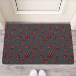 Little Ladybird Pattern Print Rubber Doormat