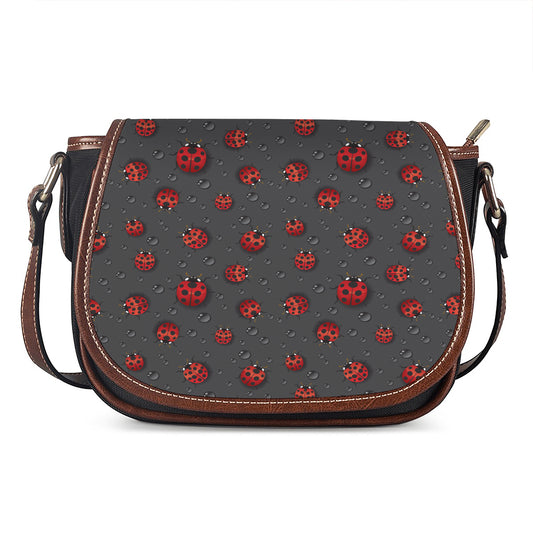 Little Ladybird Pattern Print Saddle Bag