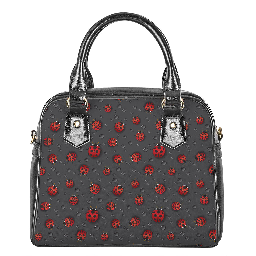 Little Ladybird Pattern Print Shoulder Handbag