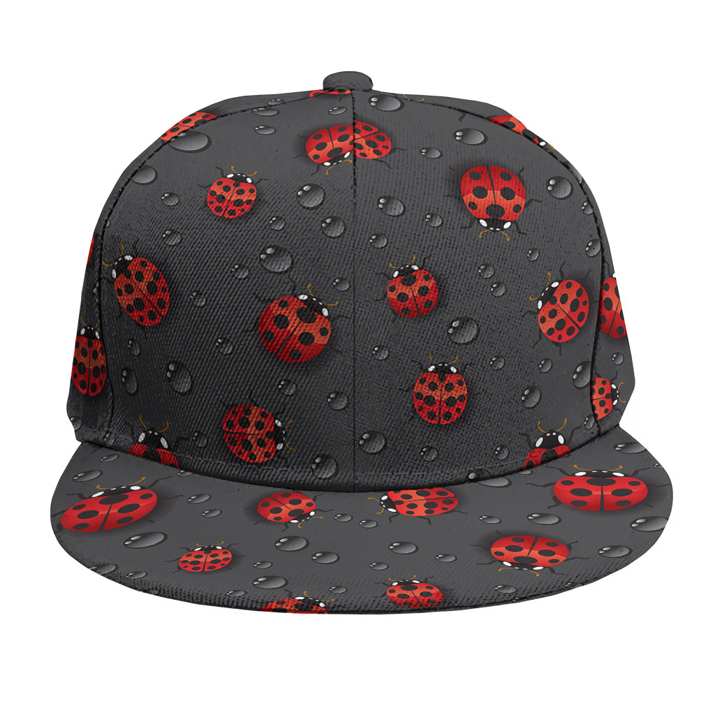 Little Ladybird Pattern Print Snapback Cap