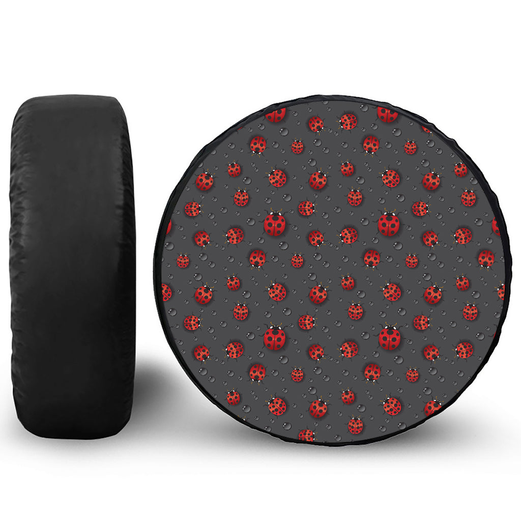 Little Ladybird Pattern Print Tire Cover