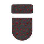 Little Ladybird Pattern Print Toilet Lid And Tank Cover Set