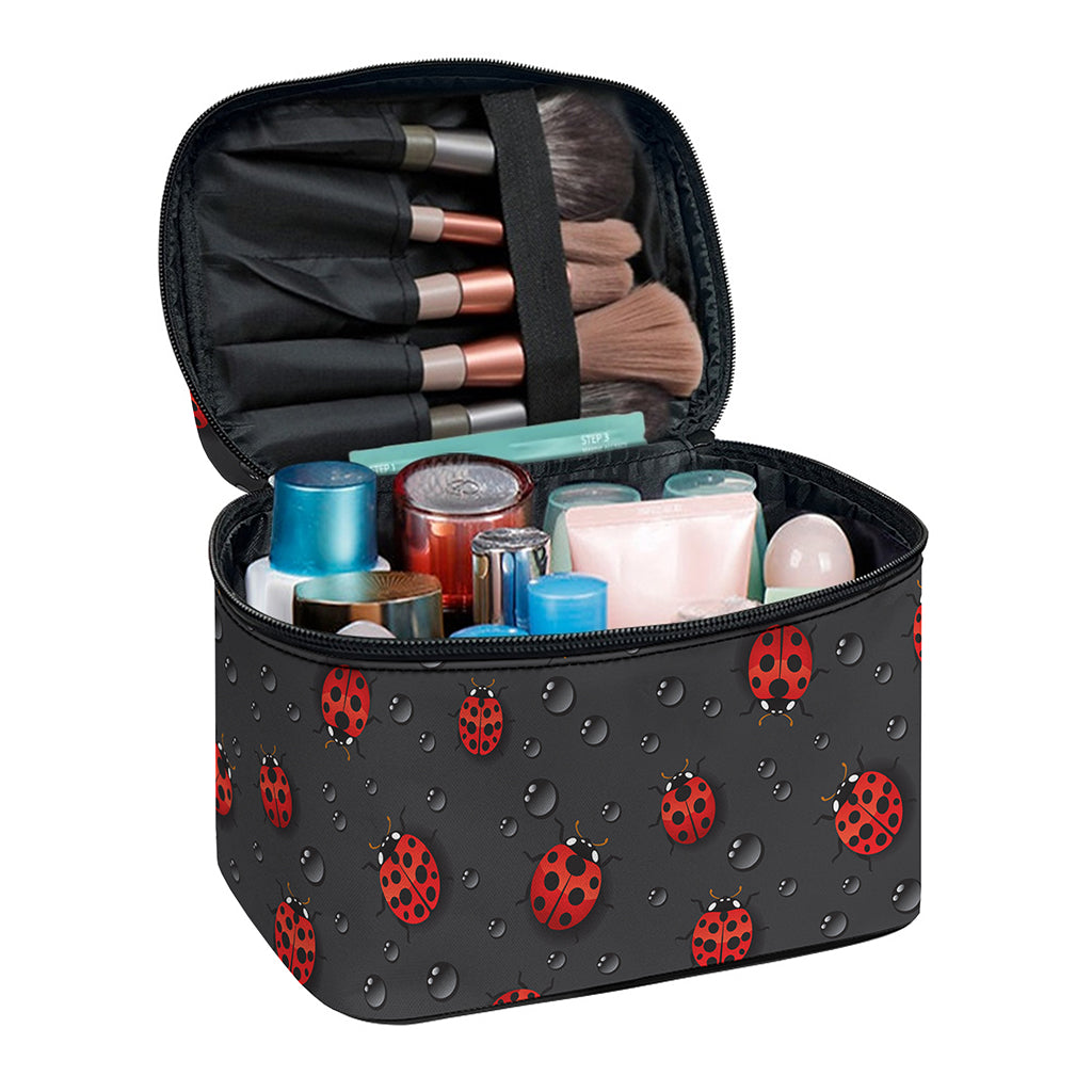 Little Ladybird Pattern Print Travel Makeup Bag