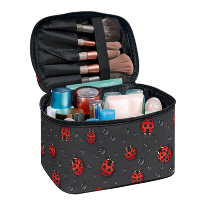 Little Ladybird Pattern Print Travel Makeup Bag